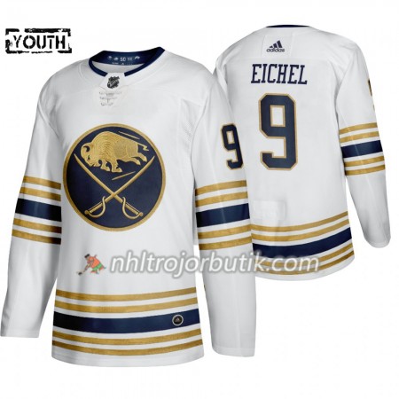 Barn Ishockey Buffalo Sabres tröja Jack Eichel 9 50th Anniversary Adidas 2019-20 Vit Authentic